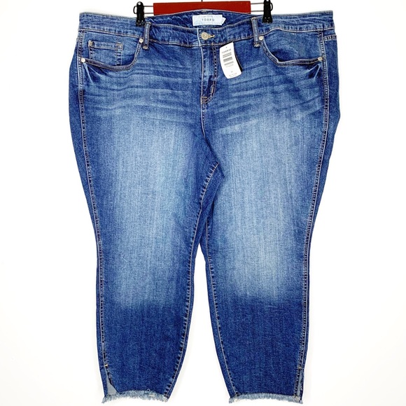 NWT - TORRID Cropped Ankle Skinny Bywater Slit 26 - Picture 2 of 8